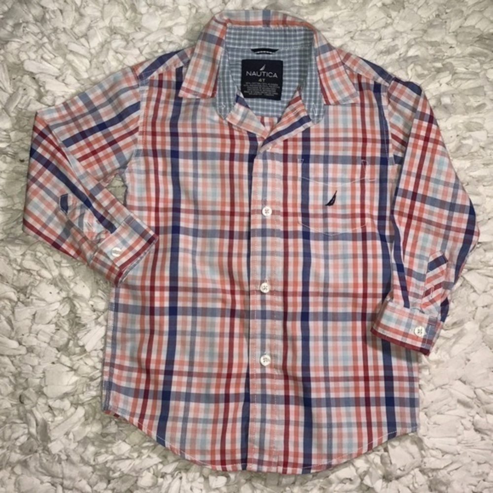Boys Nautica button shirt